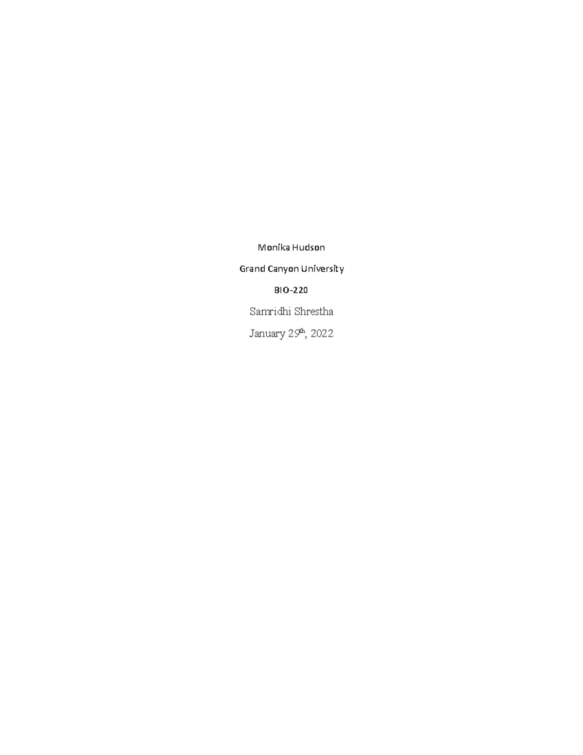 Bio220 Water qual essay - Monika Hudson Grand Canyon University BIO ...