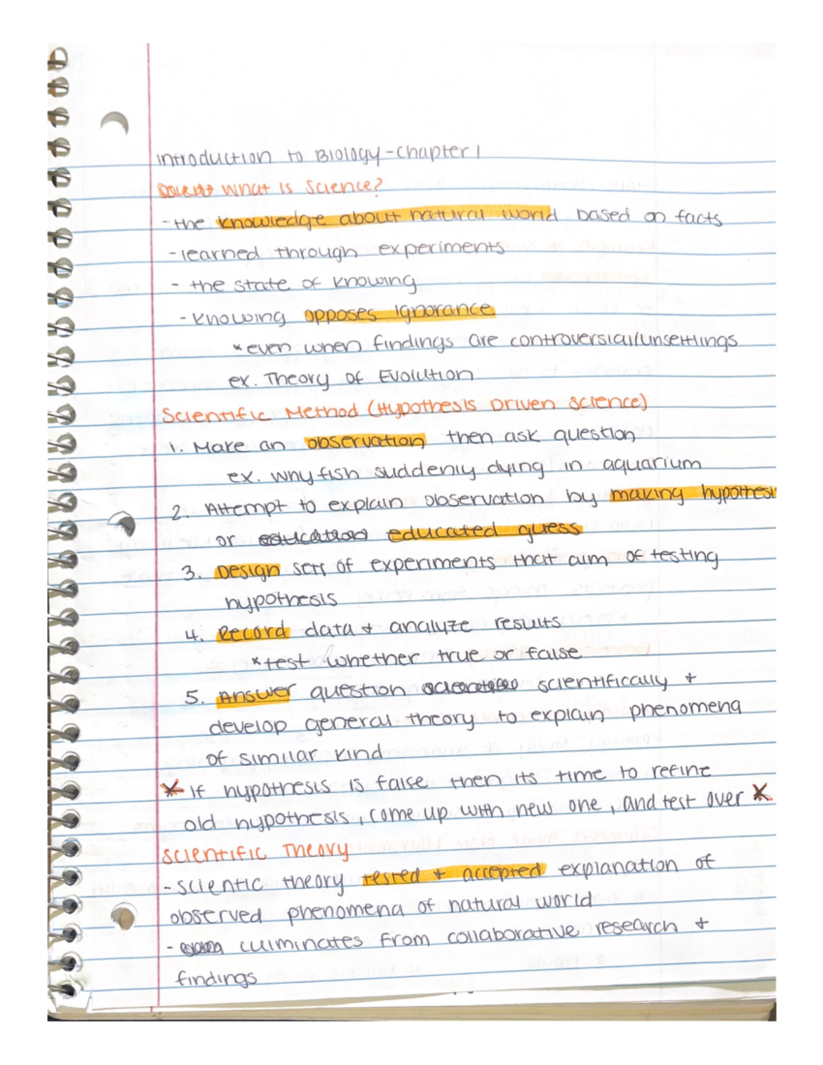 Biology- Chapter 1 - BIOL 101 - USC - Studocu