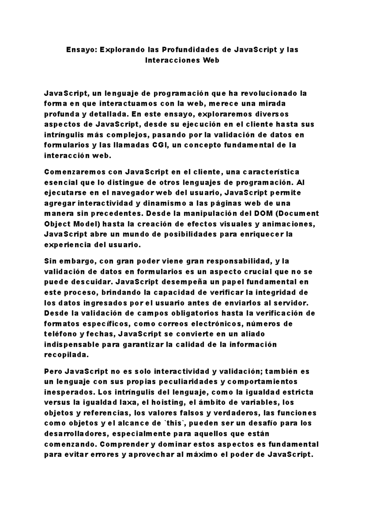 Actividad 3.2 Ensayo - Ensayo: Explorando las Profundidades de ...