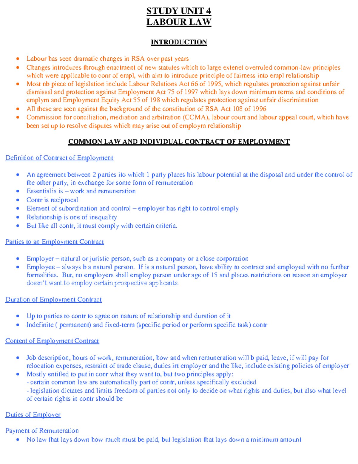 CLA1502-Unit-4-Labour-Law-Ch-17 copy - STUDY UNIT 4 LABOUR LAW ...