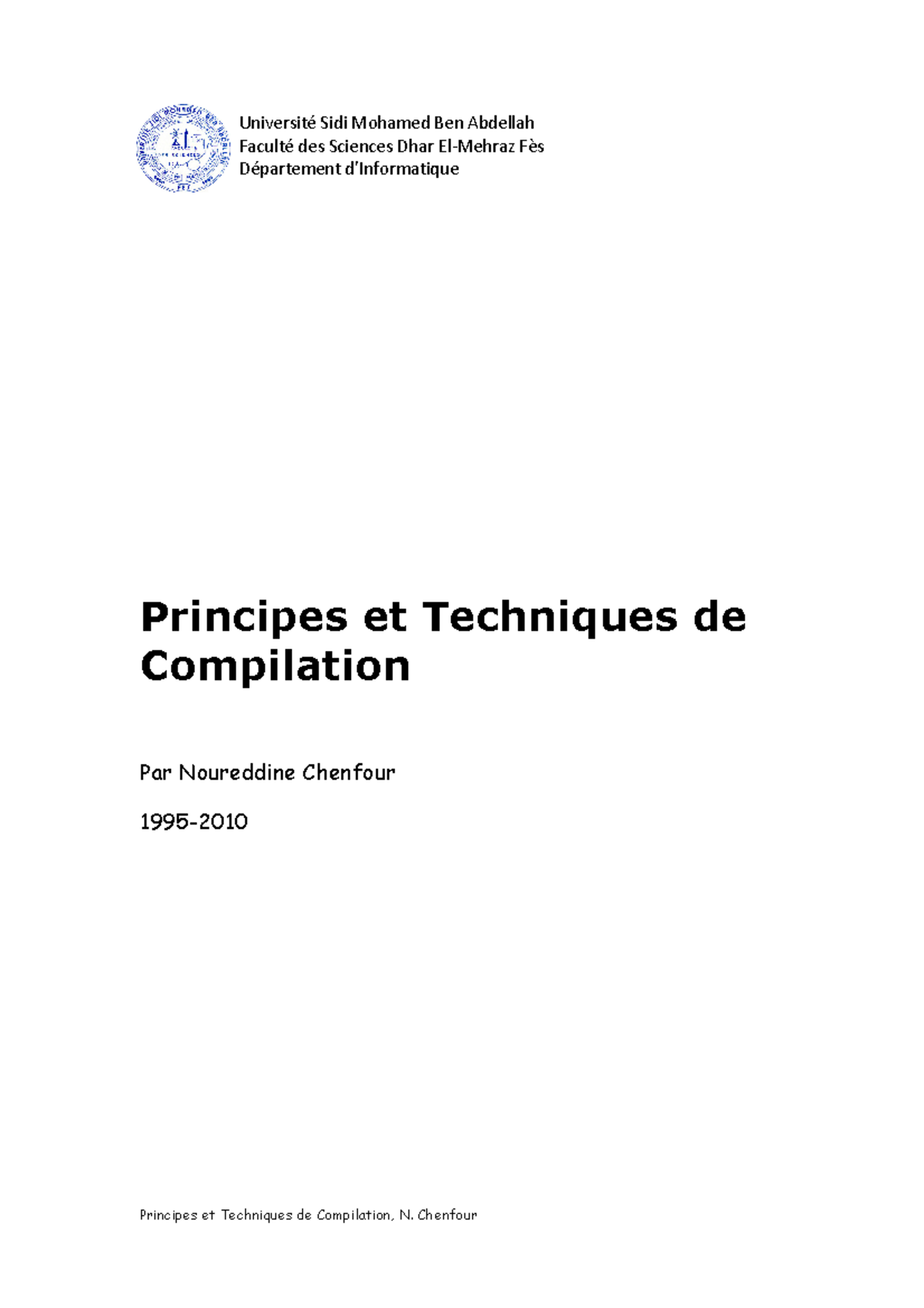 01 Compilation pdf - Université Sidi Mohamed Ben Abdellah Faculté des ...