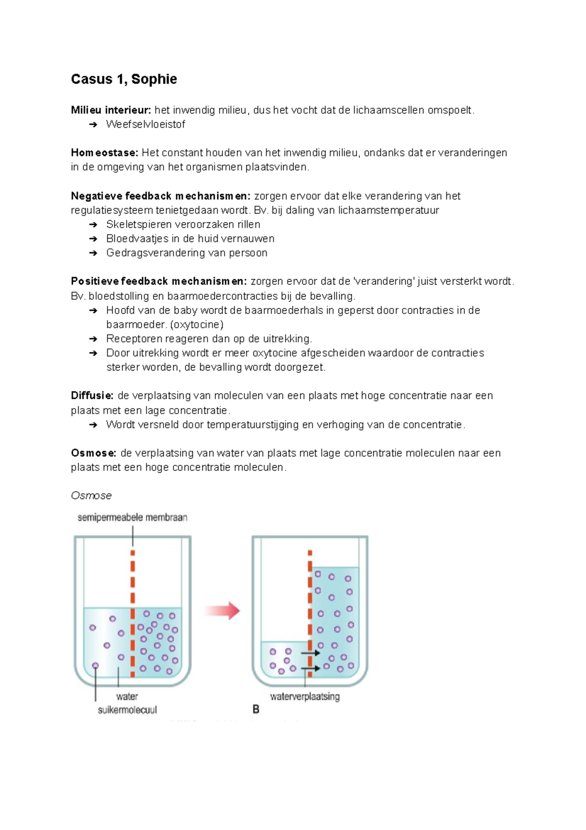 AFPF - Afpf - Casus 1, Sophie Milieu Interieur: Het Inwendig Milieu ...