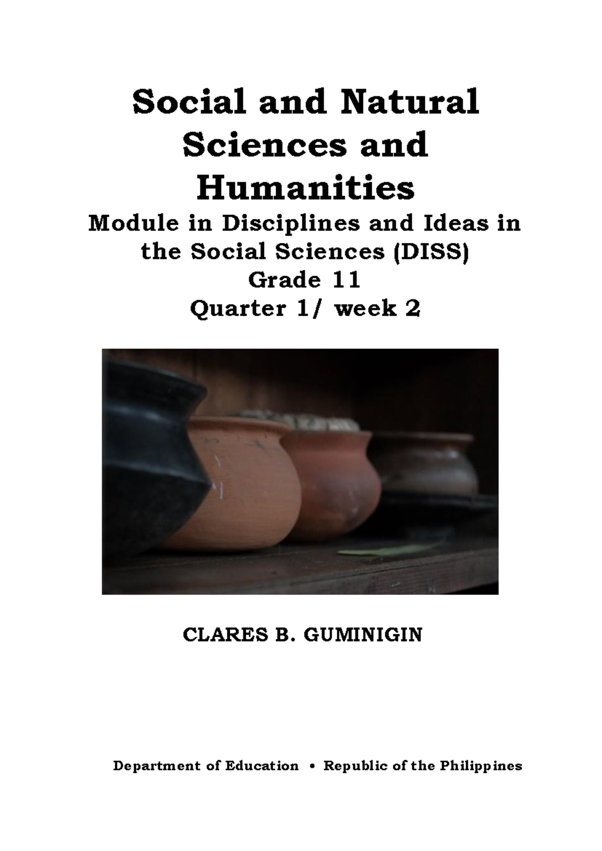 DISS11 Q1 W2-Social-Sciences-vs - Social and Natural Sciences and ...