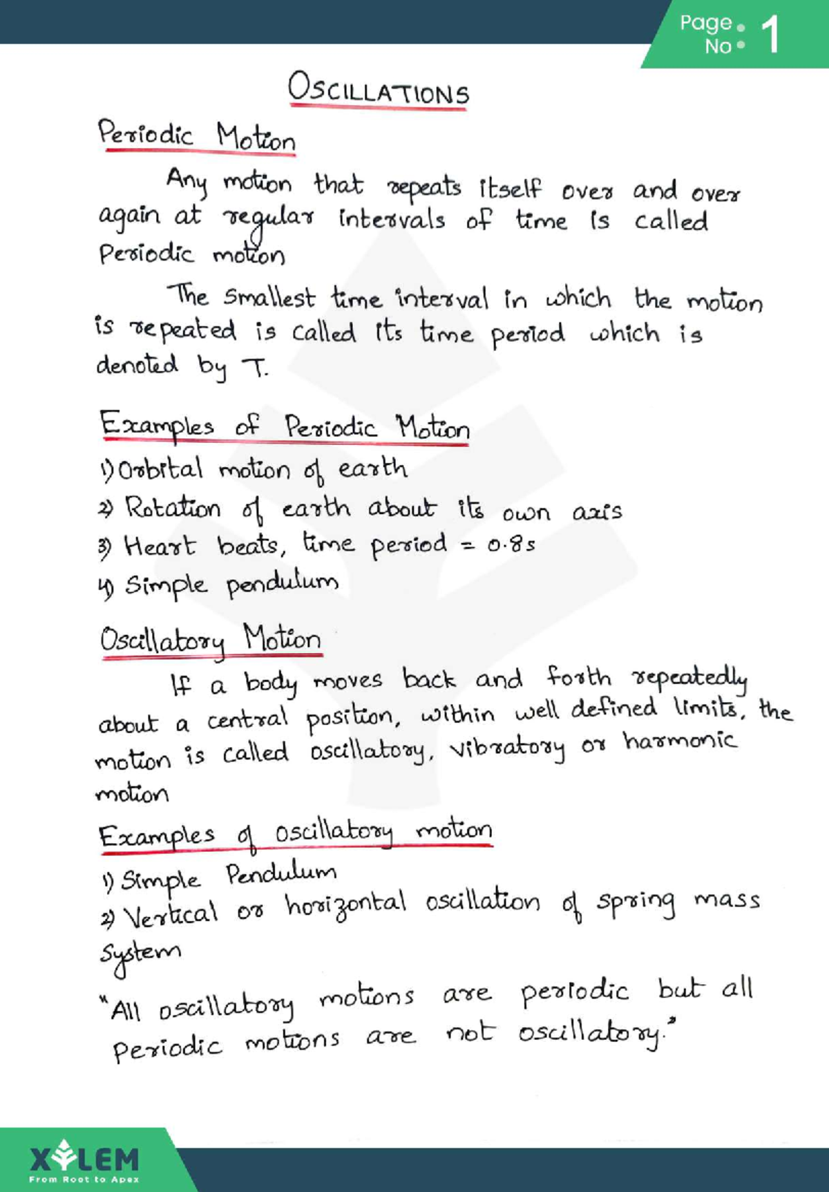 Oscillations - This is based on oscillation - Physics - Studocu