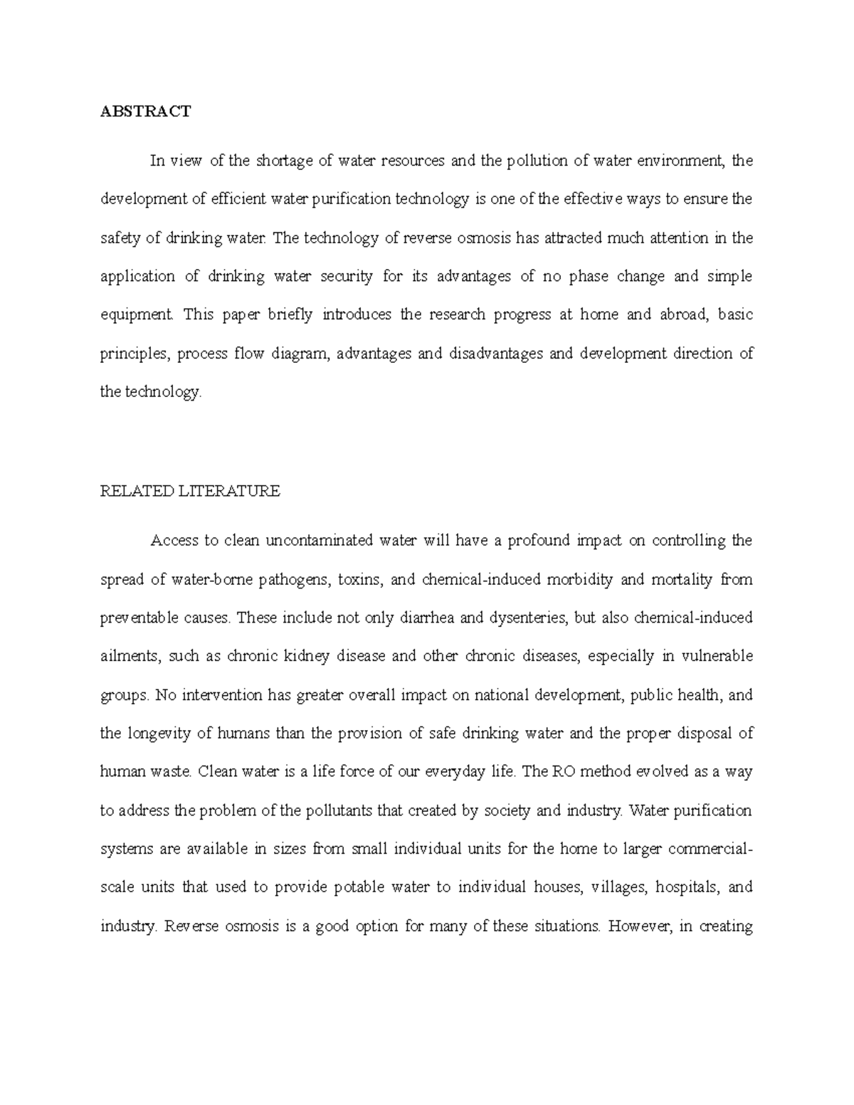 RRL - rrl - ABSTRACT In view of the shortage of water resources and the ...