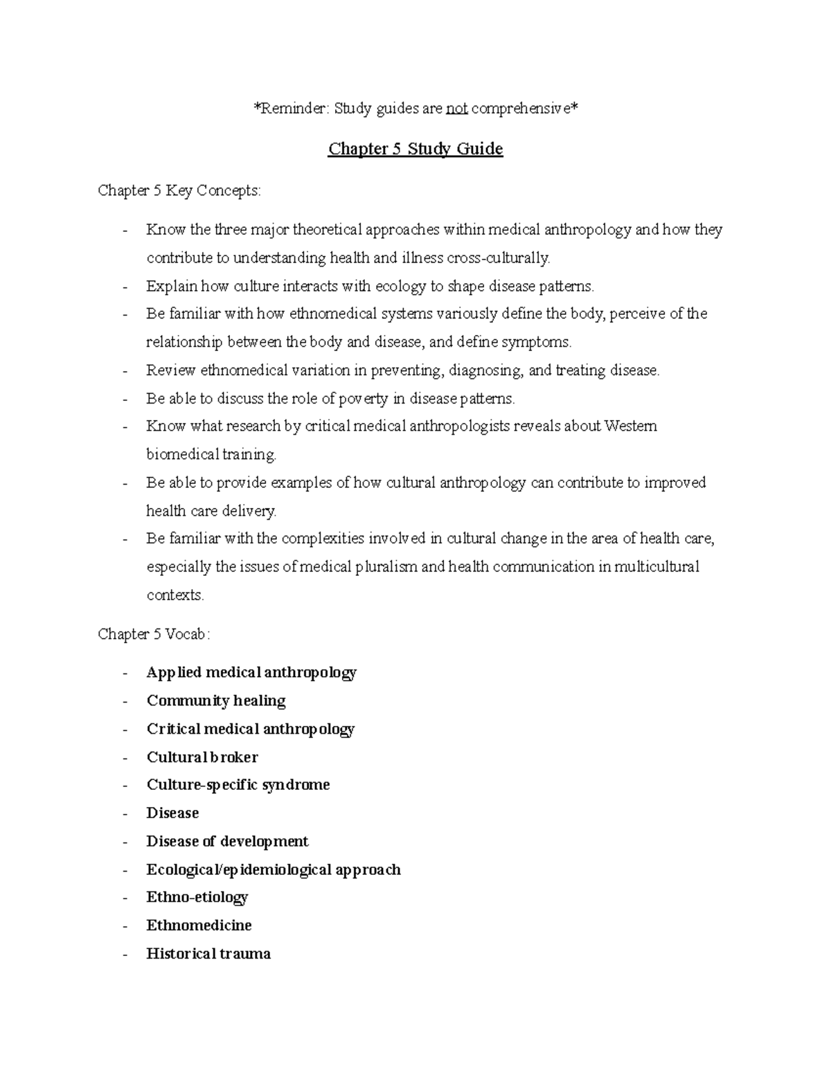 Study Guide Chapter 5 - Explain how culture interacts with ecology to ...