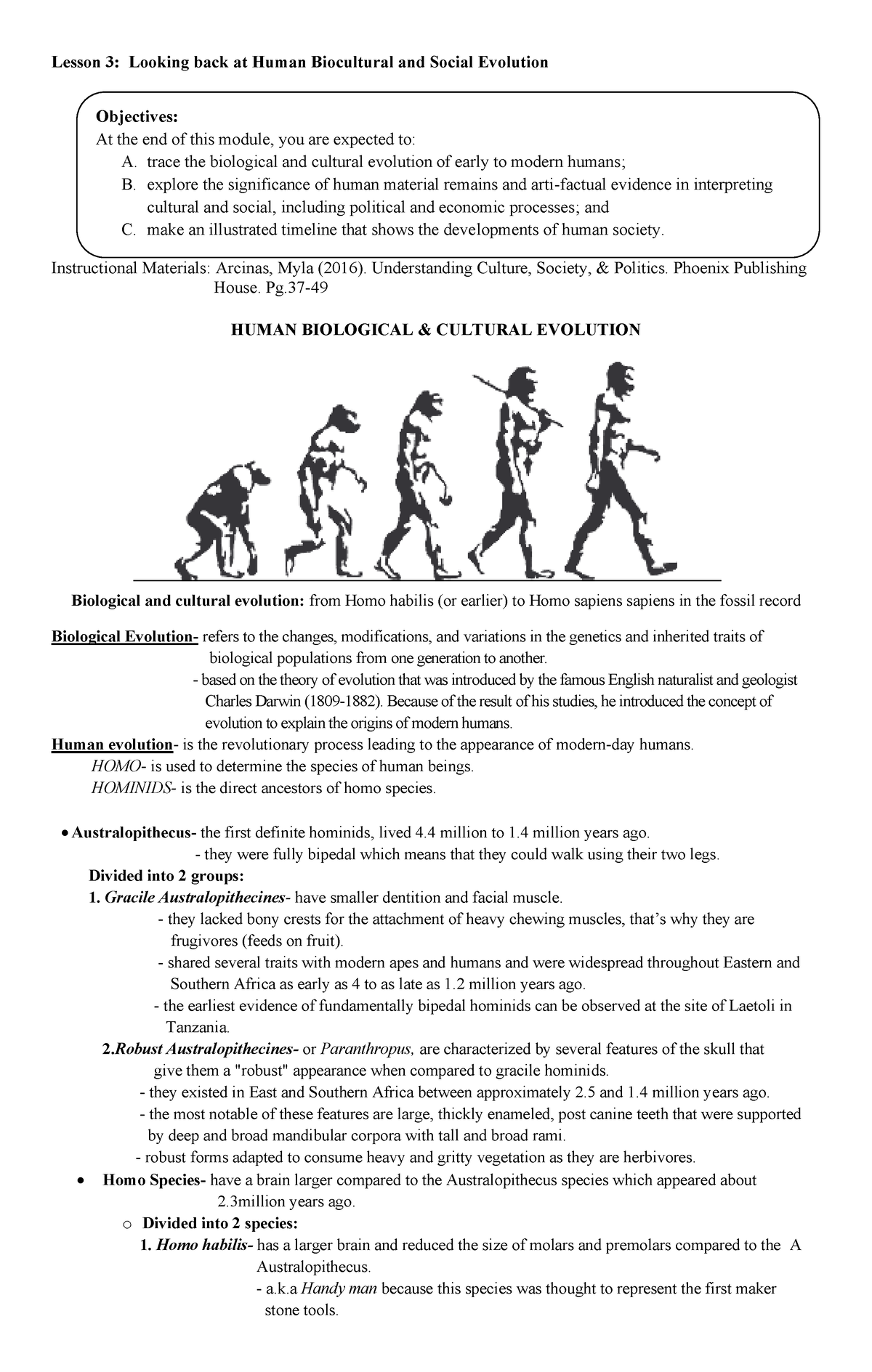 ucsp-biological-and-socio-politcal-evolution-lesson-3-looking-back