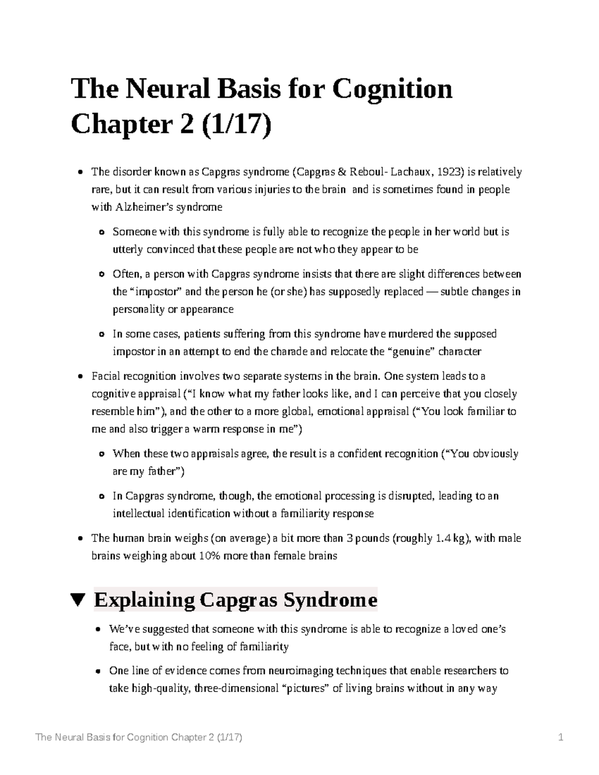 the-neural-basis-for-cognition-chapter-2-one-system-leads-to-a