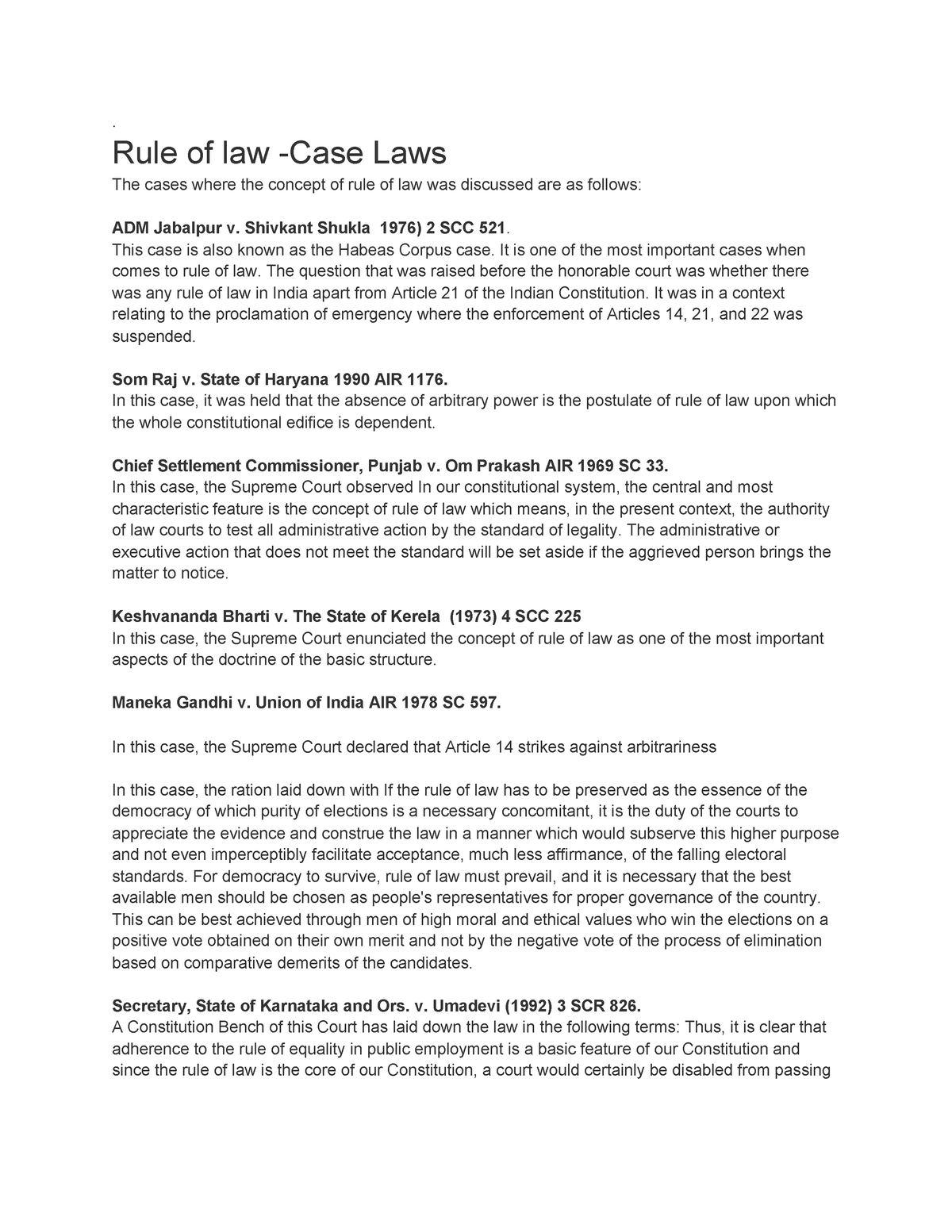 rule of law case study