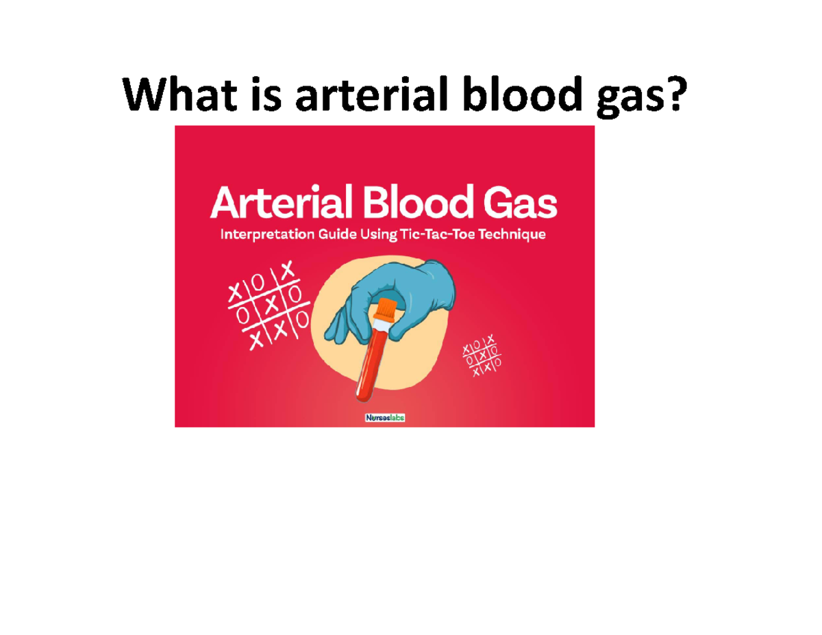 ABG's full review - What is arterial blood gas? What is arterial blood ...