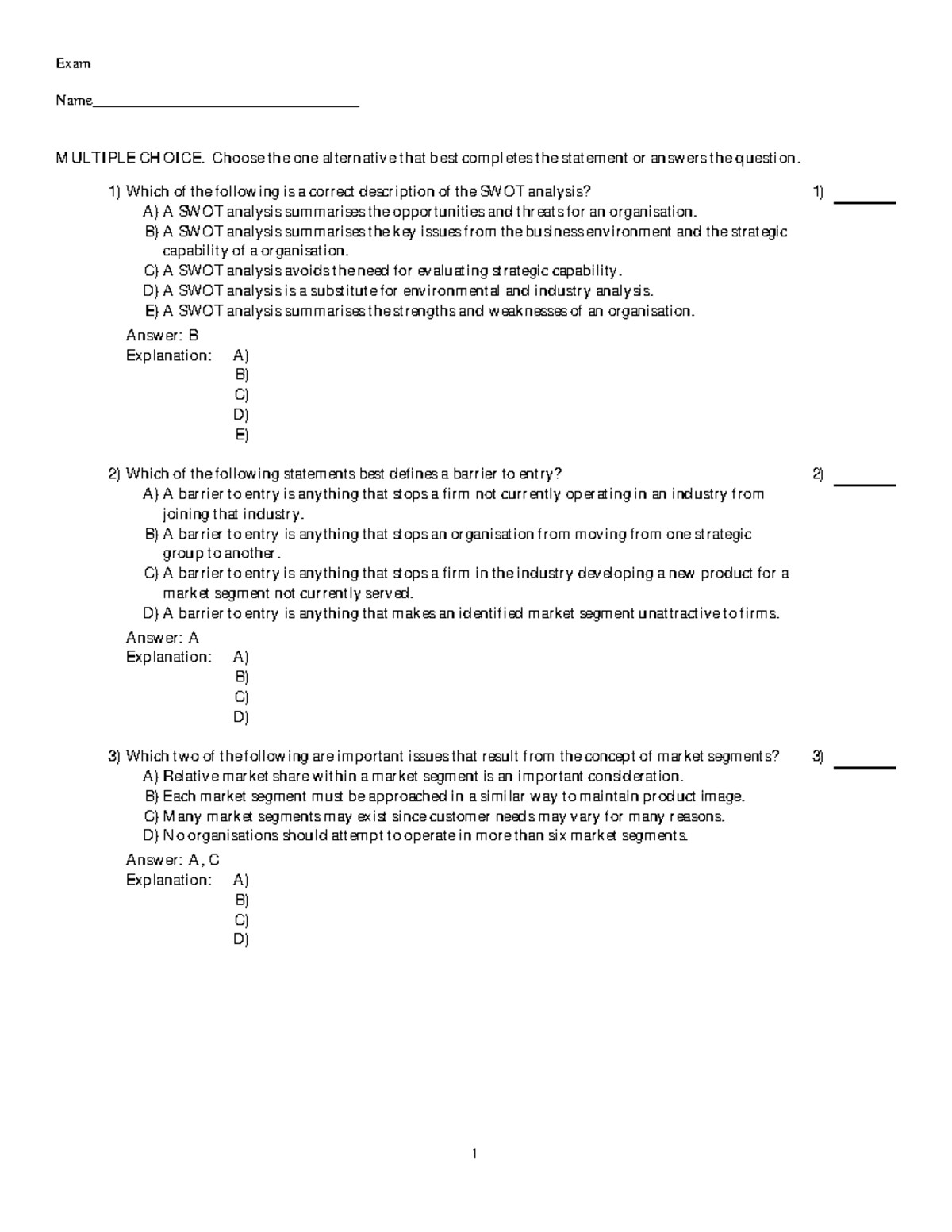 C2 - Test Bank - Exam Name                                    M Ulti 