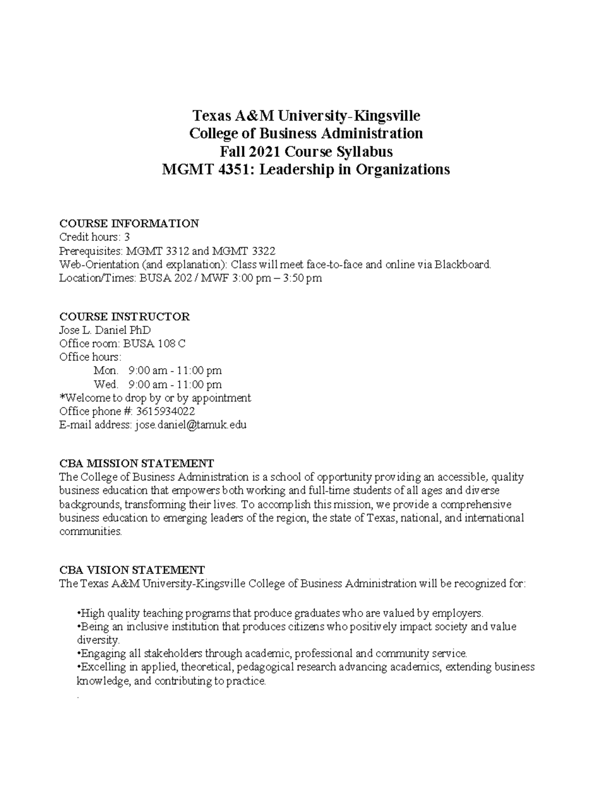 mgmt-4351-syllabus-texas-a-m-university-kingsville-college-of