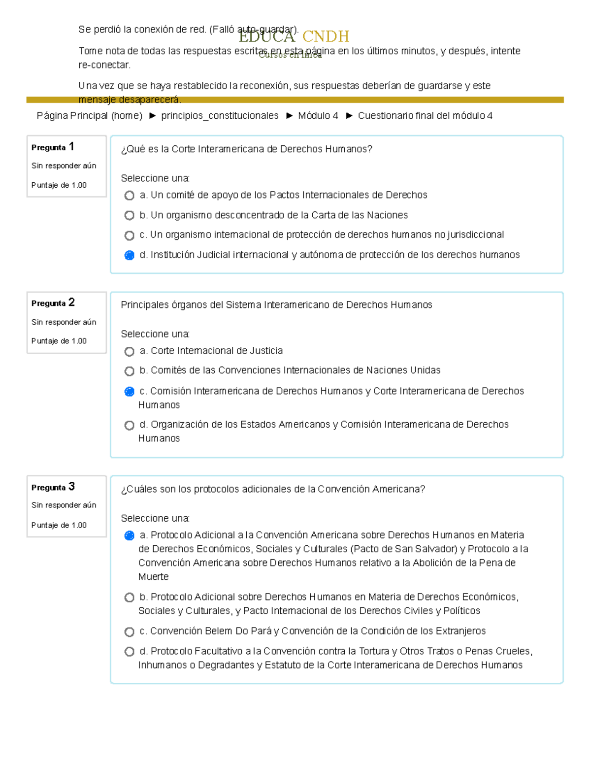 Cuestionario Final Del Módulo 4-2 Cndh - EDUCA CNDH Cursos En Línea ...