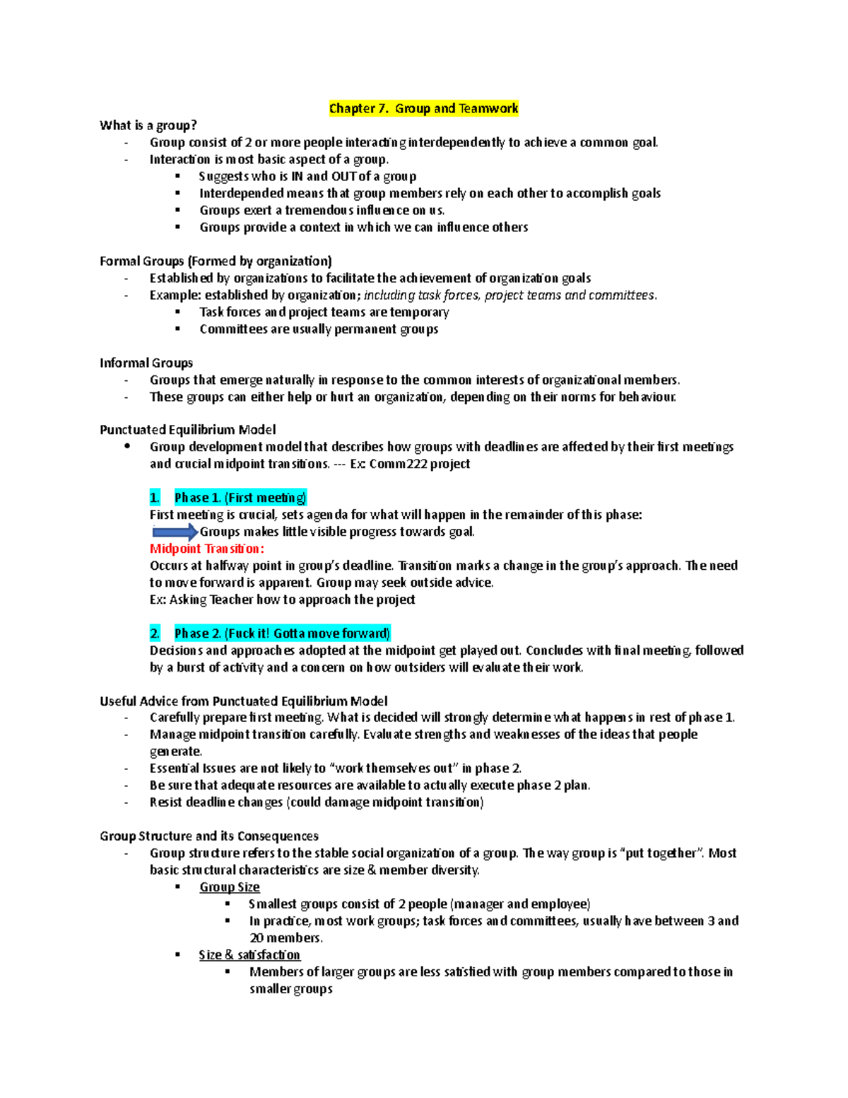 comm222-notes-kkk-chapter-7-group-and-teamwork-what-is-a-group