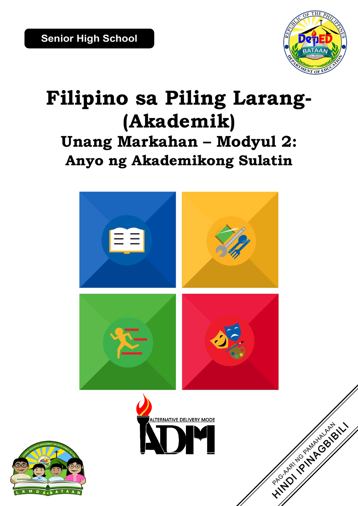 Filipino-SA- Piling- Larang- Akademikq 1-W3-4 - Senior High School ...