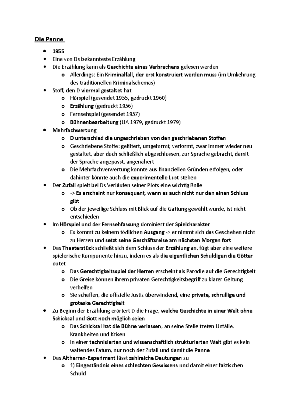 Friedrich Dürrenmatt - Die Panne - Die Panne 1955 Eine von Ds ...