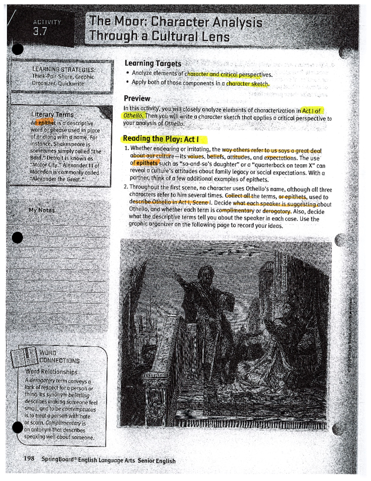 Othello character analysis act 1 the moor - ANA01 - Studocu