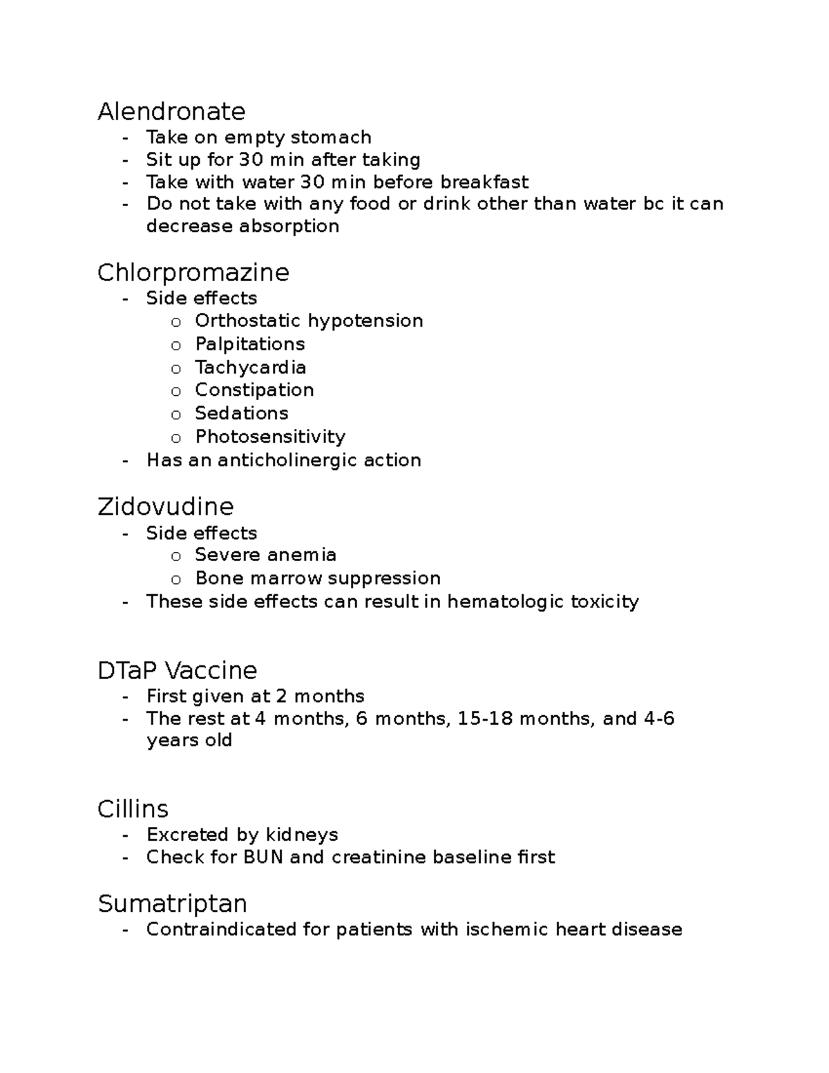 pharm-part-4-lecture-notes-alendronate-take-on-empty-stomach-sit-up