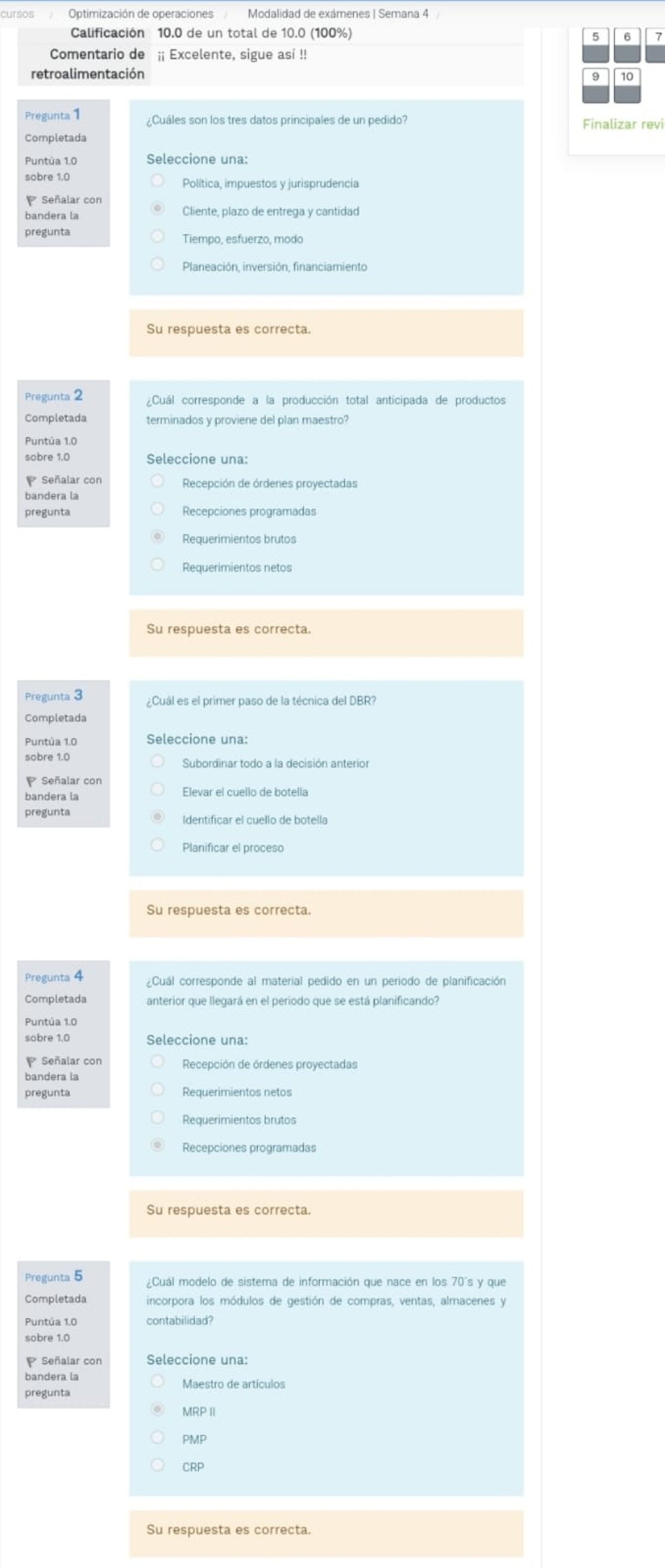 Examen Semana 4 Optimización De Operaciones - Studocu