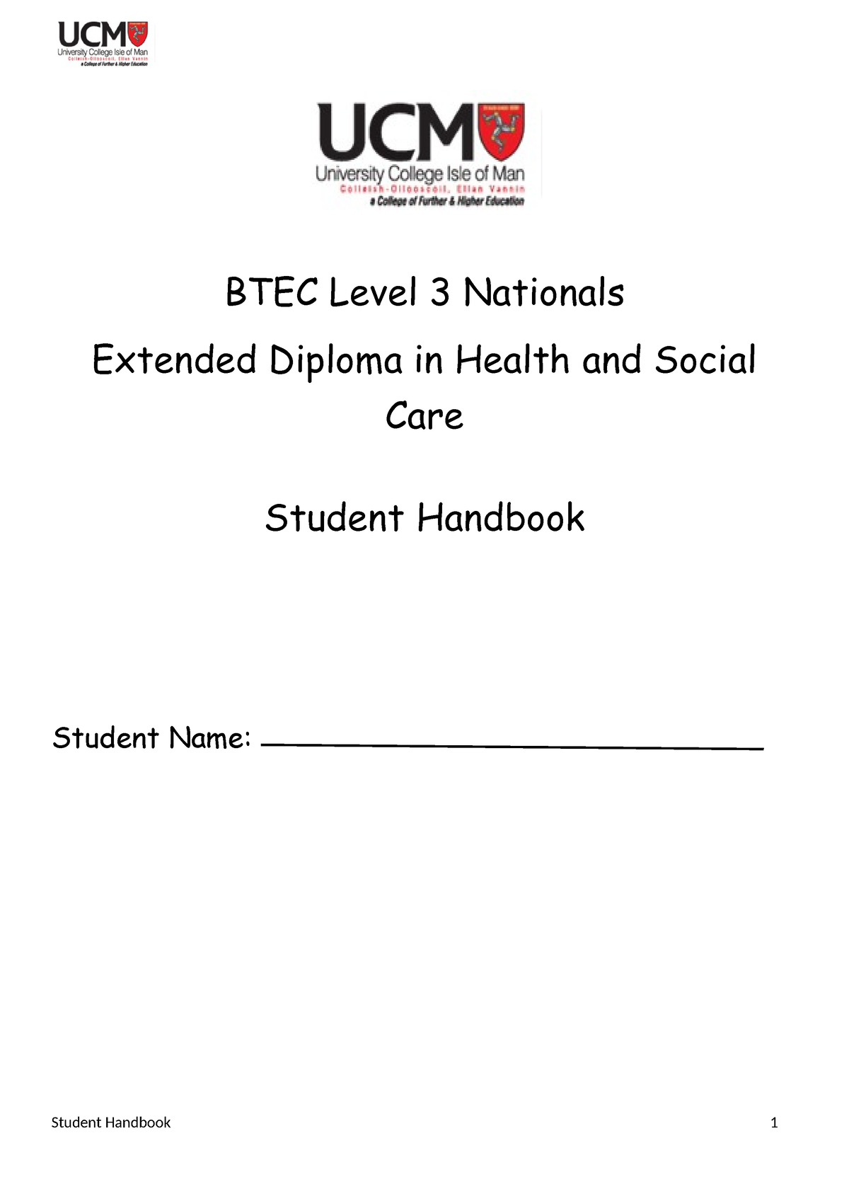 Student Handbook 23-25 - BTEC Level 3 Nationals Extended Diploma In ...