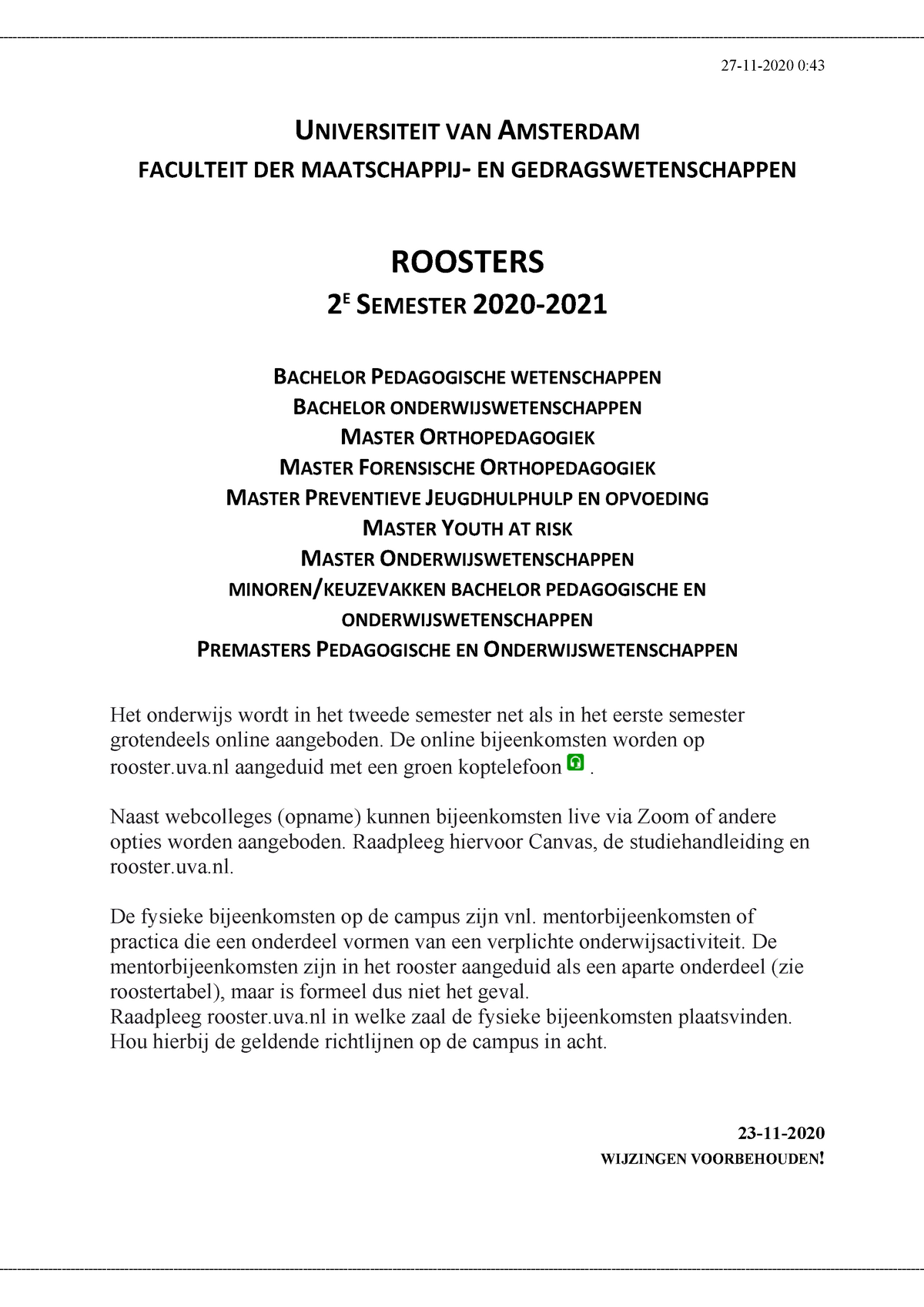 roosters-2e-semester-2020-2021-pw-en-ow-universiteit-van-amsterdam