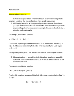 MATH 1051 - FINAL EXAM MATH 1051 PRACTICE MATERIAL - 6. Complete the ...