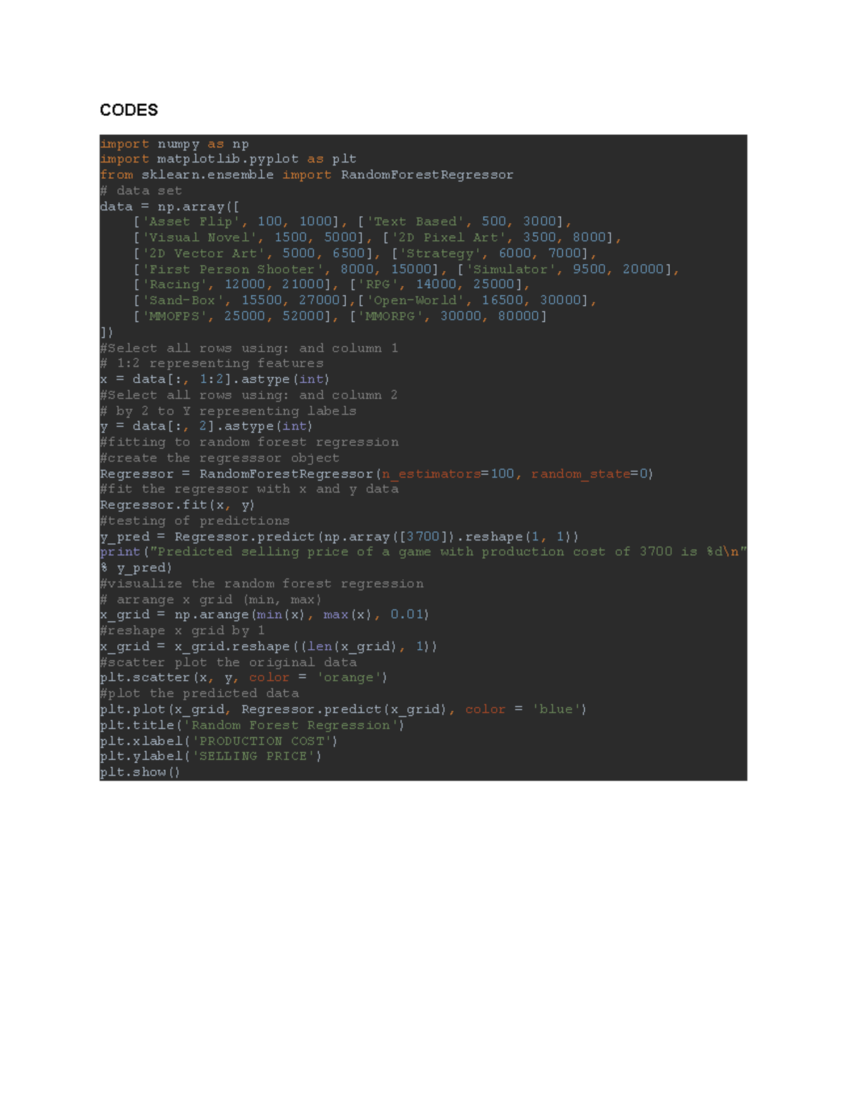 CS322Finals Activity 2-Orejudos - CODES import numpy as np import ...