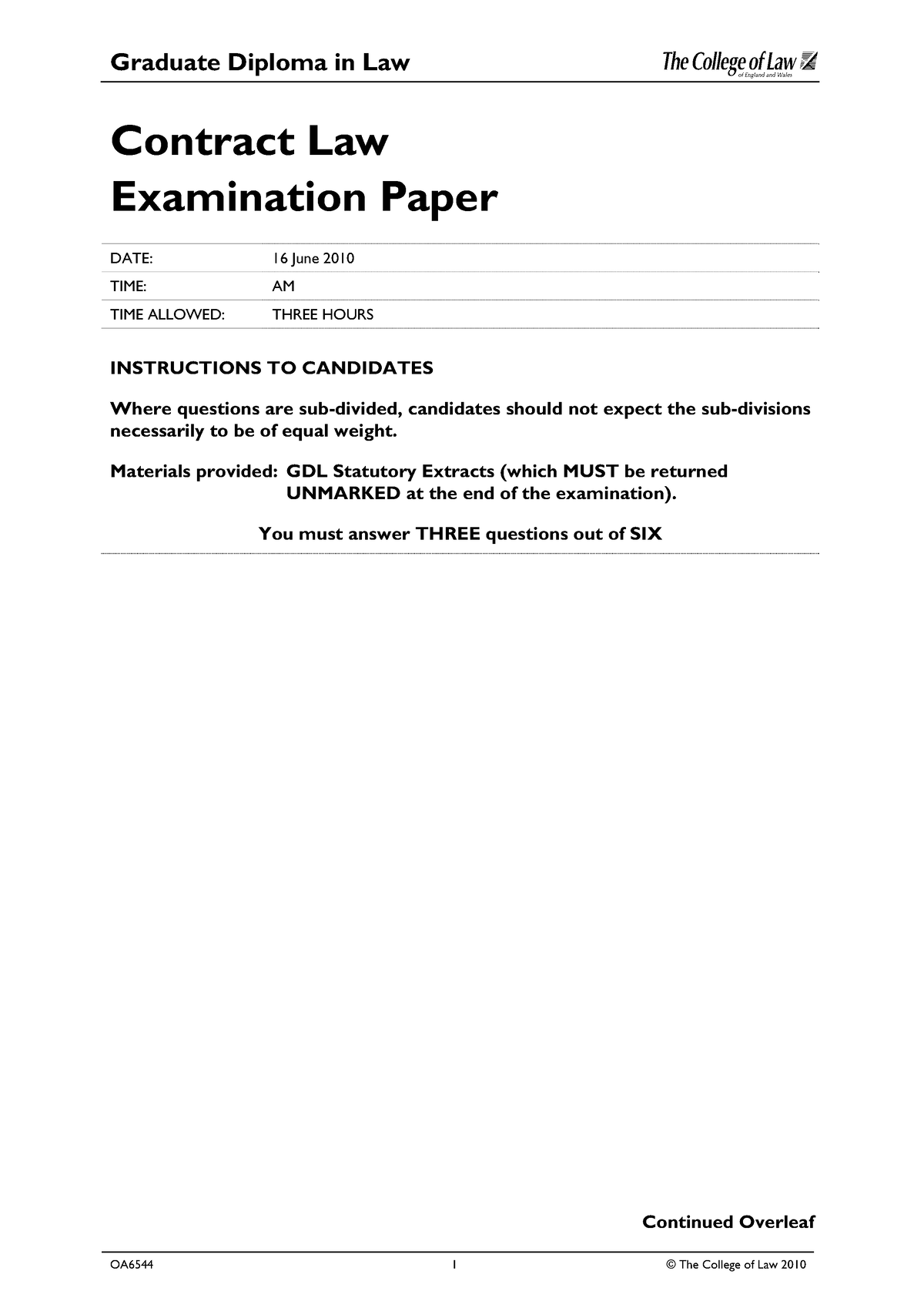 gdl-contract-exam-june2010-graduate-diploma-in-law-1-continued