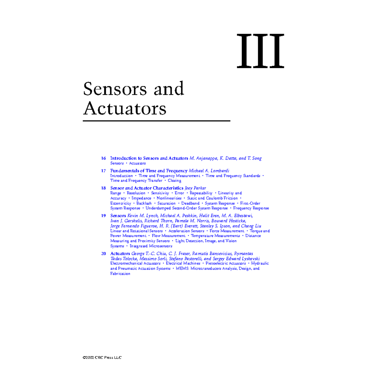 Introduction To Sensors And Actuators Anjanappa, K. Datta, and T