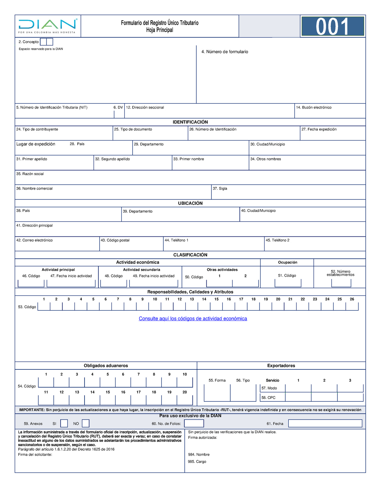 Rut 1 4 0 Editable Rut Para Editar Exportadores Para Uso Exclusivo