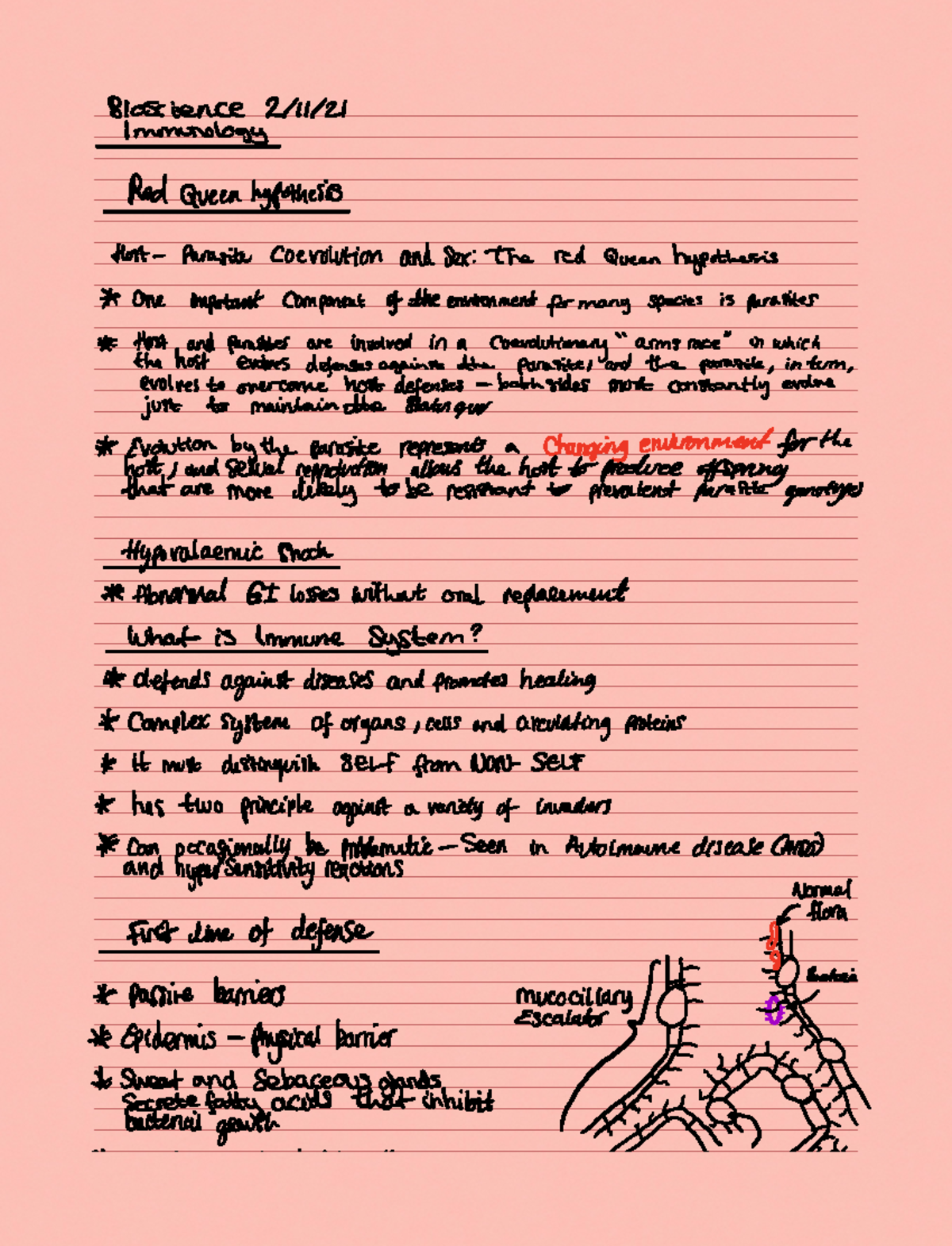 Immunology - Paramedic science class notes - Bioscience 2 11 21 ...