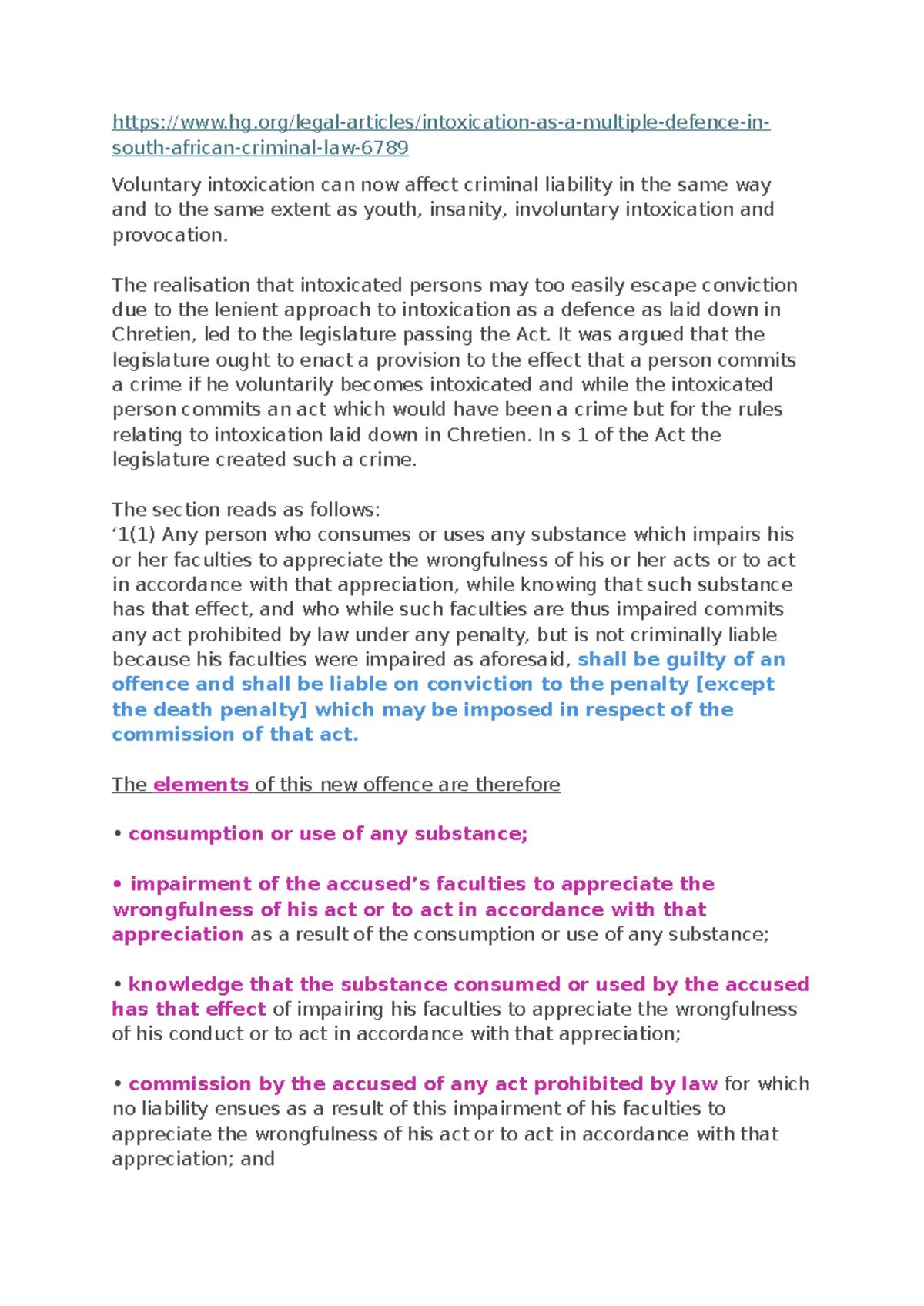 Elements of new statutory crime - hg/legal-articles/intoxication-as-a ...