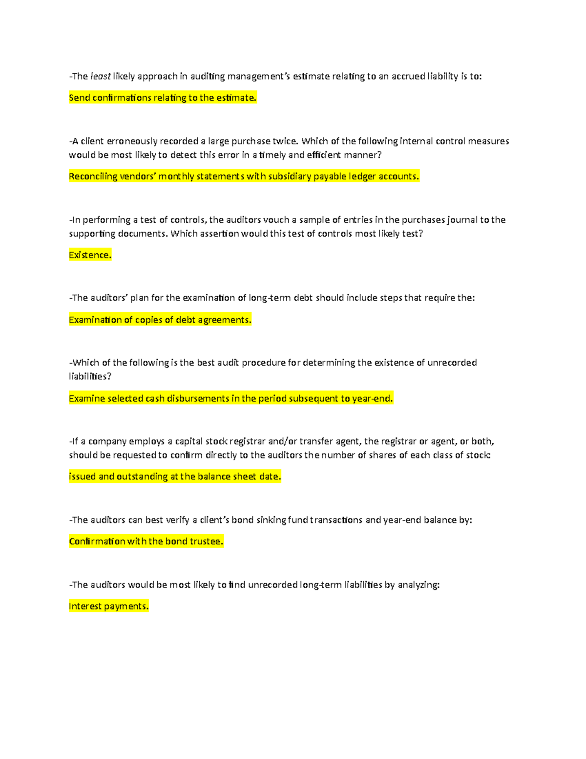 Wk 3 Practice Knowledge Check -The Send confirmations relating to the ...
