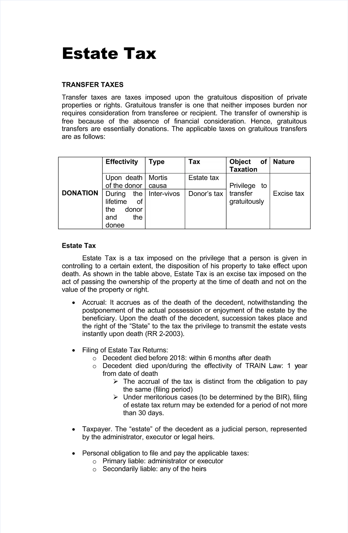 Pdf-estate-tax compress - Estate TaxEstate Tax TRANSFER TAXESTRANSFER ...