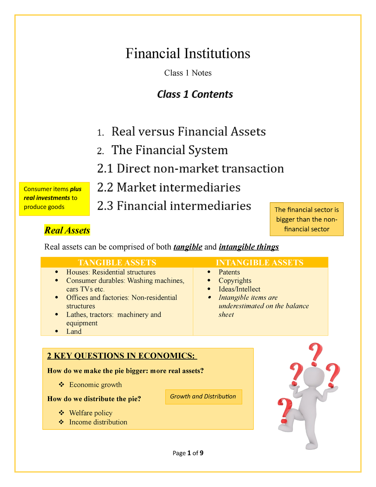 financial institutions assignment