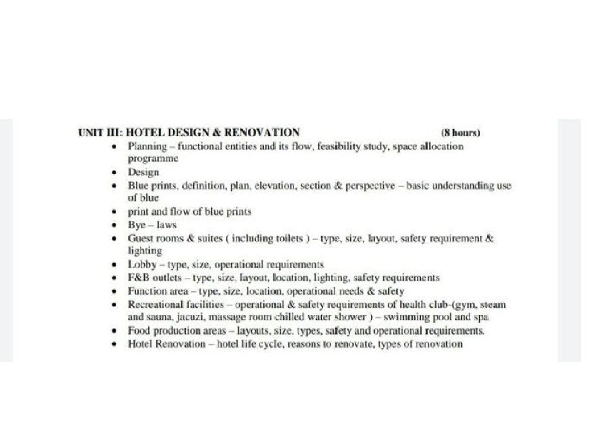 FACILITY MANAGEMENT NOTES BBA Degree Studocu