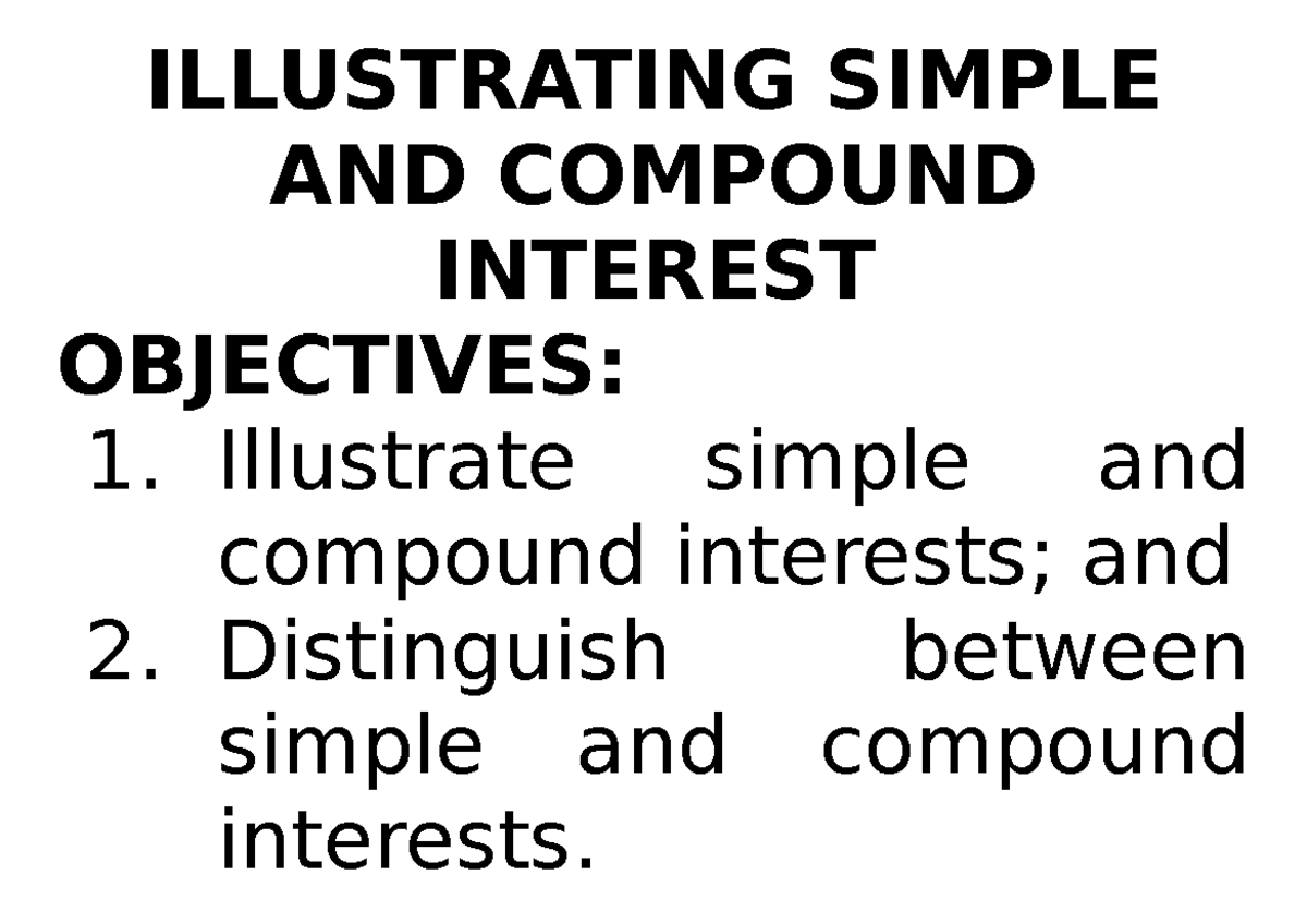 Illustrating Simple AND Compound Interest ILLUSTRATING SIMPLE AND   Thumb 1200 848 