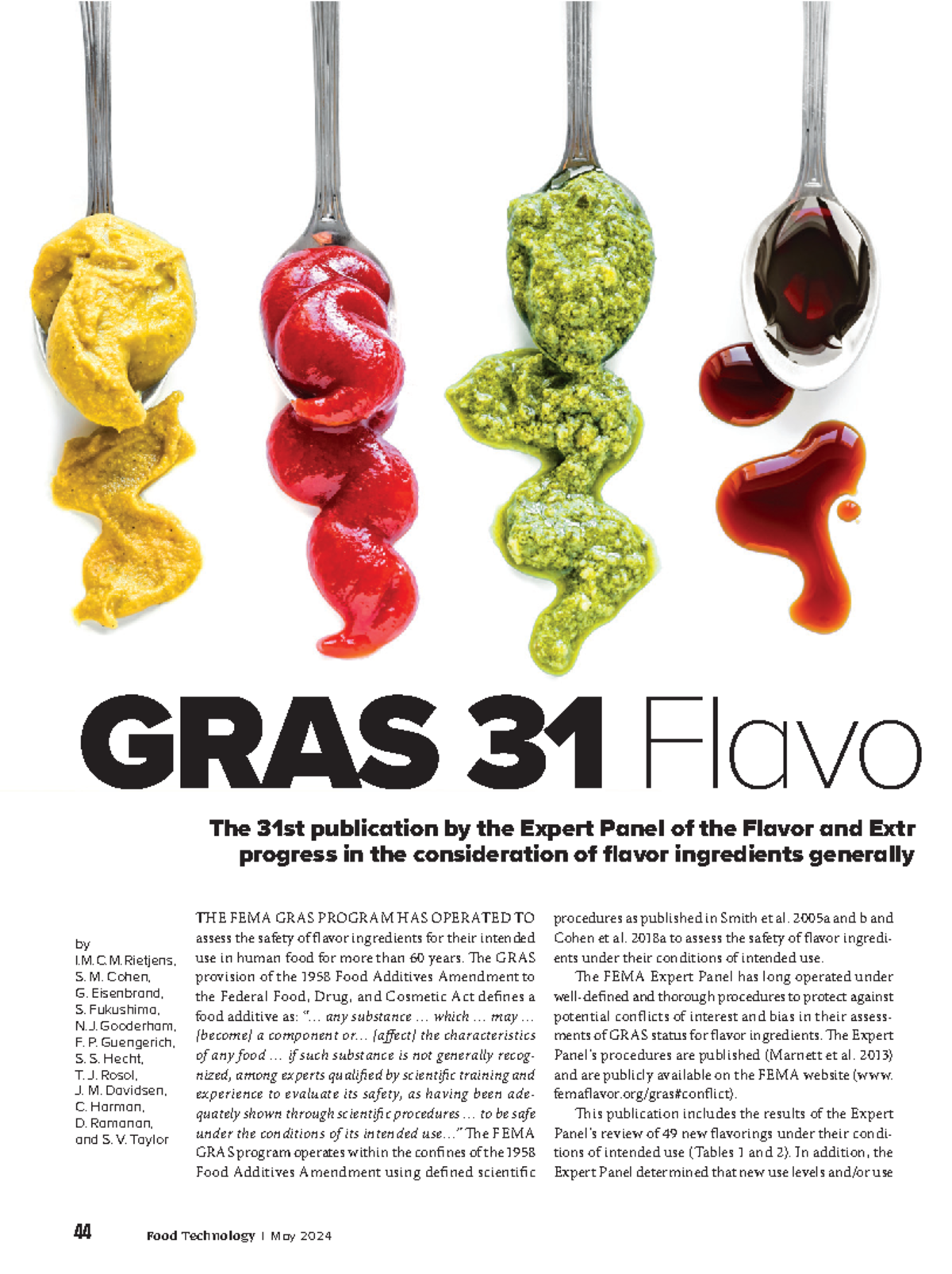 Gras31 - GRAS 31 | FEMA Flavor Extract Manufacturers Association (FEMA ...