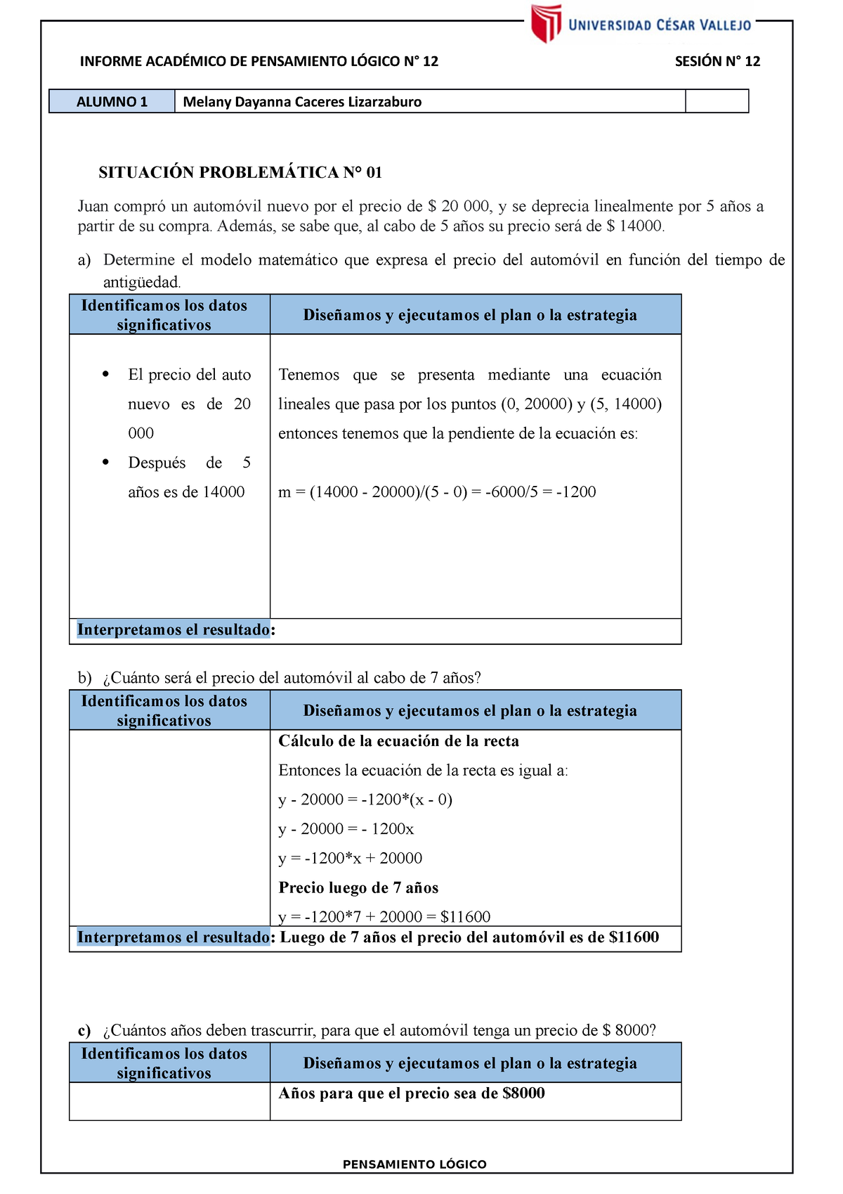 Informe N° 12 - Ejercicios Resueltos De Proporciones En Los Negocios ...