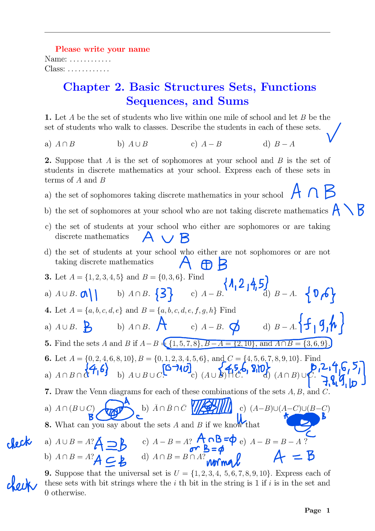 Chapter 2 Basic Structures V2 - Please Write Your Name Name ...