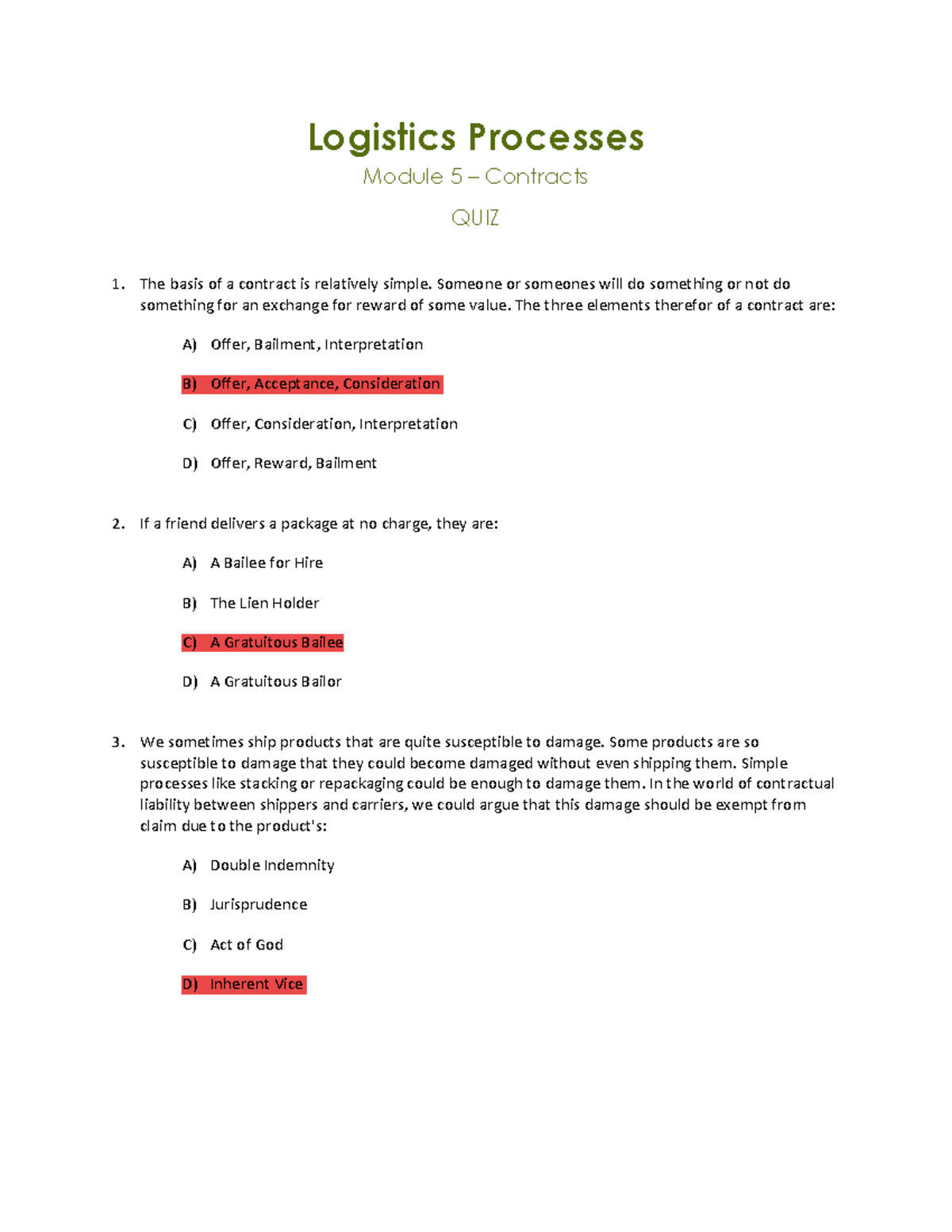 Lp Quiz 05 Contracts Quizzes Logistics Processes Module 5 Contracts Quiz The Basis Of A Lp Quiz 05 Contracts Quizzes Logistics Processes Module 5 Contracts Quiz The Basis Of A