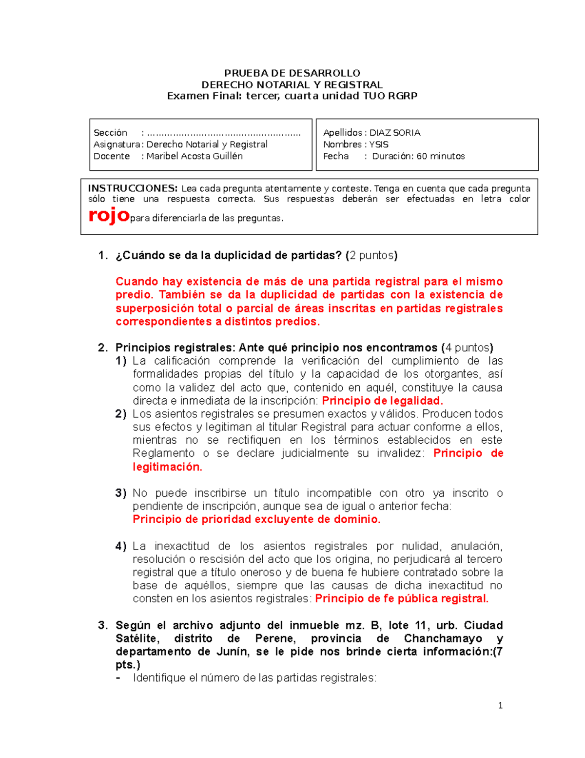 Examen Final - Derecho Notarial - PRUEBA DE DESARROLLO DERECHO NOTARIAL ...