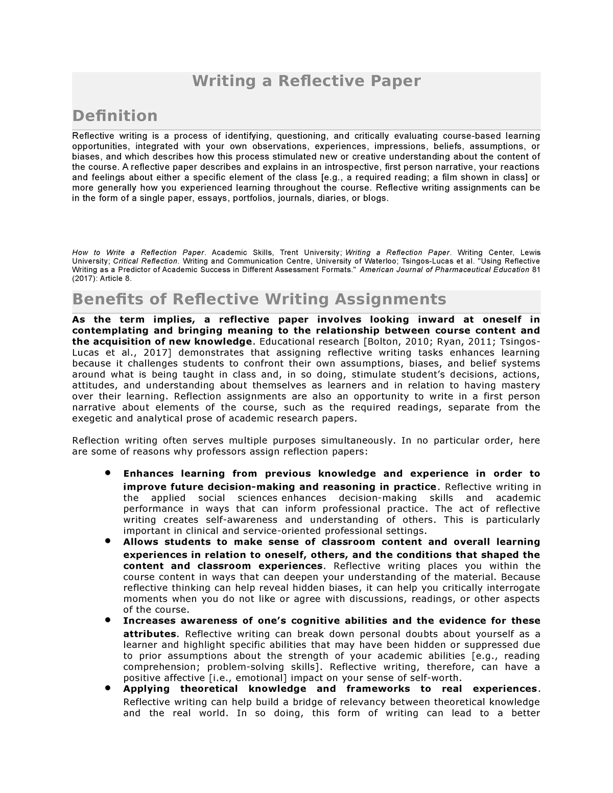 writing-a-reflective-paper-writing-a-reflective-paper-definition