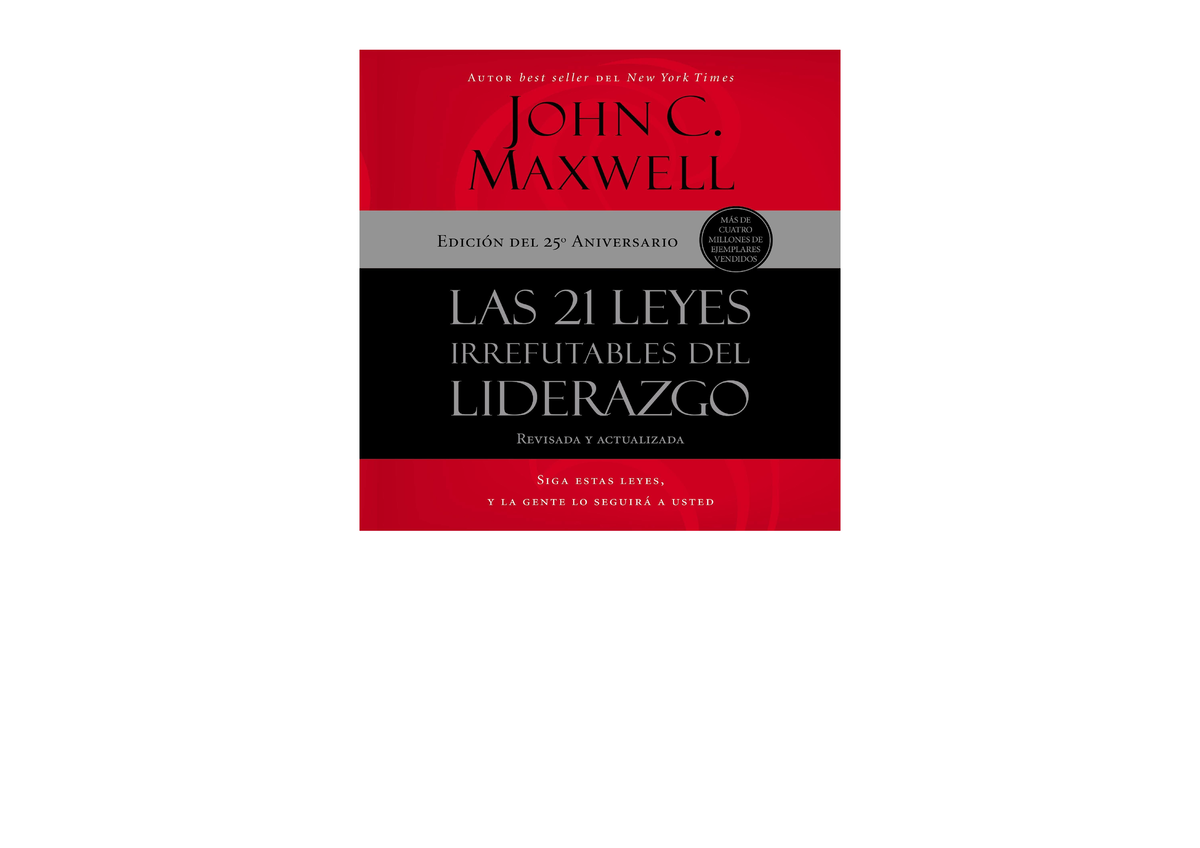 PDF read online Las 21 leyes irrefutables del liderazgo The 21 ...