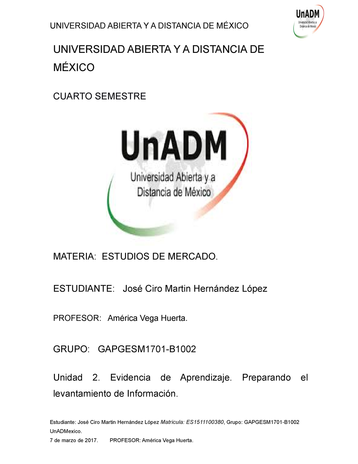 357075086 GESM U2 EA JOHL Docx - UNIVERSIDAD ABIERTA Y A DISTANCIA DE ...