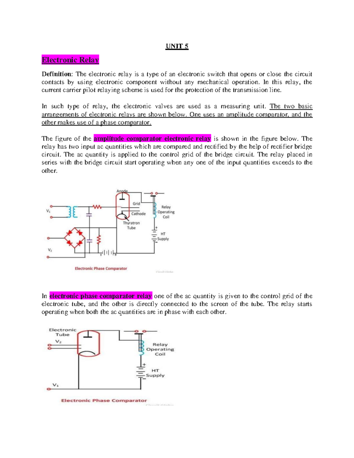 AS00000743 Electronic / static relay UNIT 5 Electronic Relay