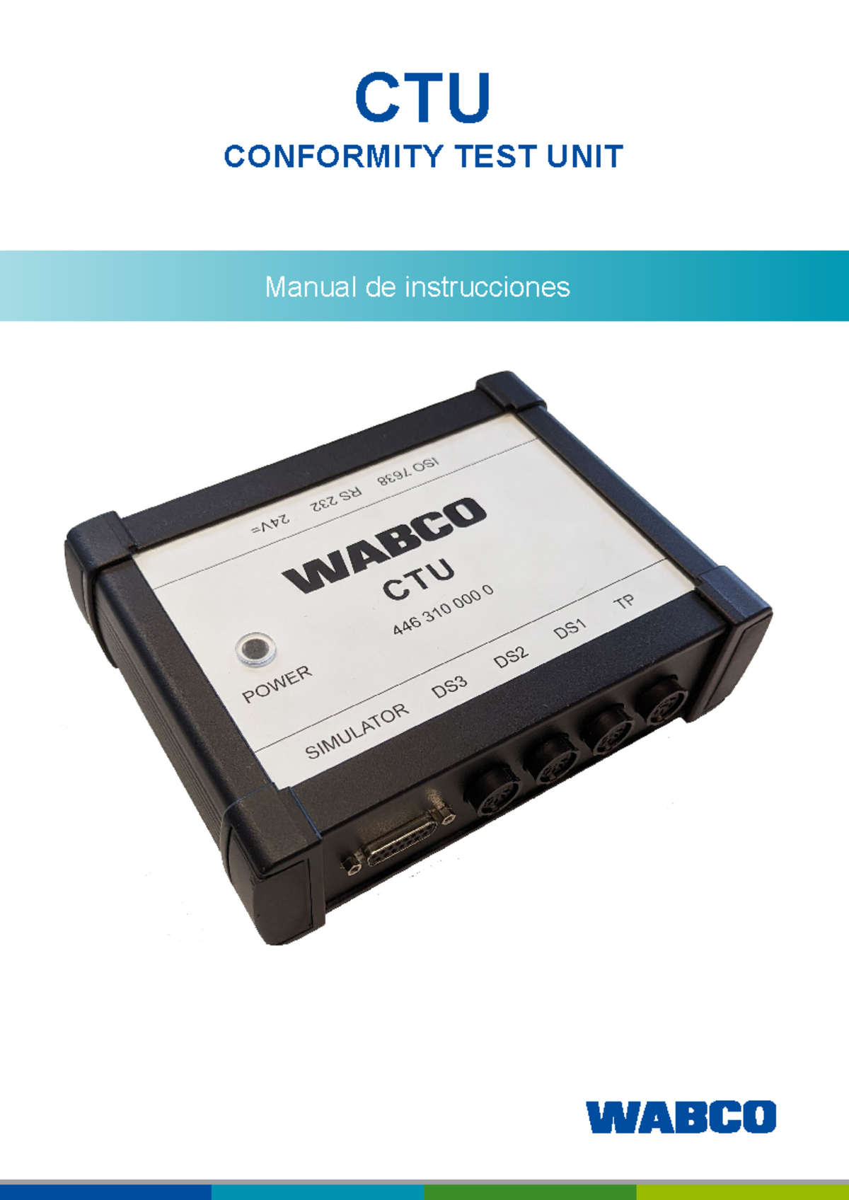 8150401903 - Apuntes - CTU CONFORMITY TEST UNIT Manual de instrucciones ...