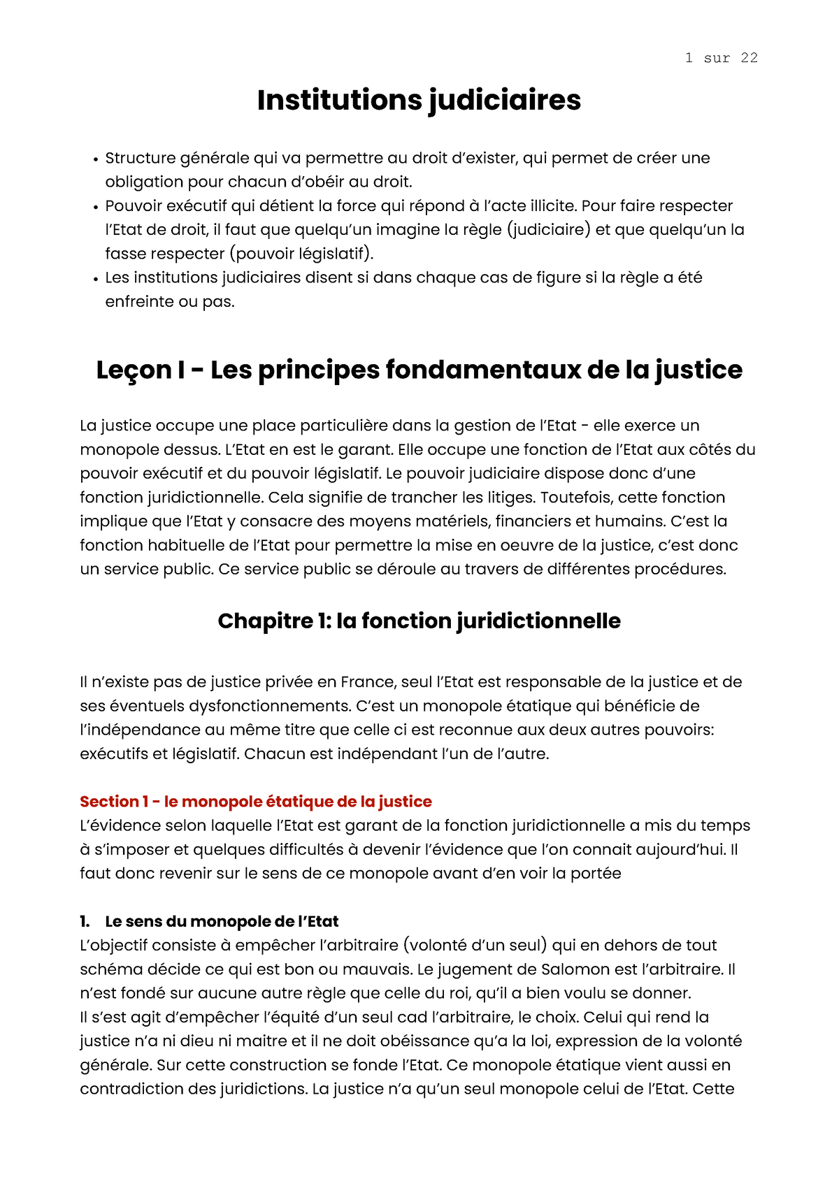 Institutions Judiciaires - Institutions Judiciaires Structure Générale ...