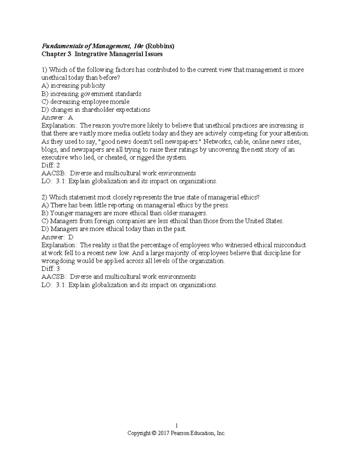 10e Management 1 Management 10e Robbins Chapter 1 Introduction