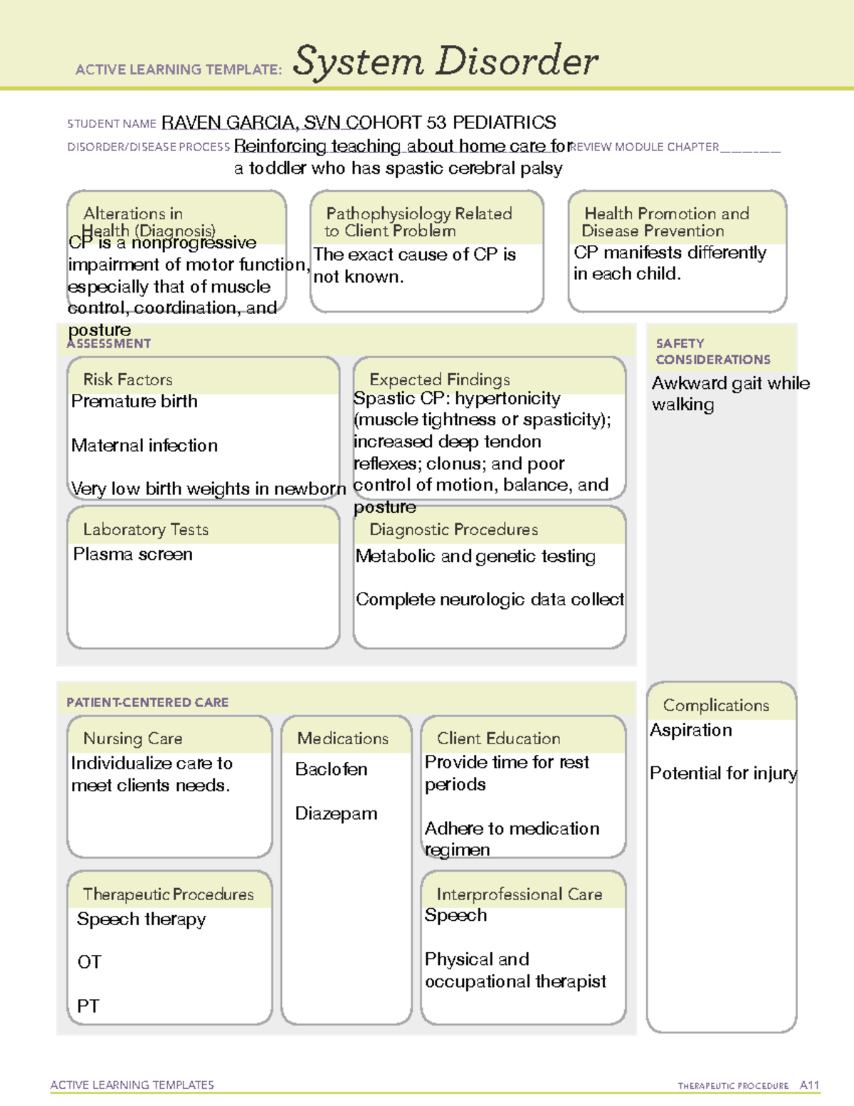 report-9-21-notes-active-learning-templates-therapeutic-procedure-a